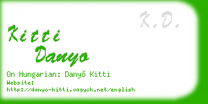 kitti danyo business card